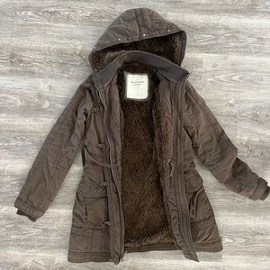 Abercrombie & Fitch Furry Parka